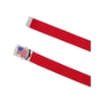 thumbnail image 2 of CTM Cotton Adjustable Belt with U.S.A. Flag Buckle, 2 of 4