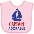 thumbnail image 3 of Inktastic Captain Adorable, Sailing Boat, Sailor, Sailing Boys Baby Bib, 3 of 4