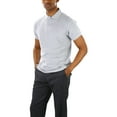 thumbnail image 4 of ToBeInStyle Men's Cotton Slim Fit Classic Polo T-Shirt - Heather Grey - 2XL, 4 of 7