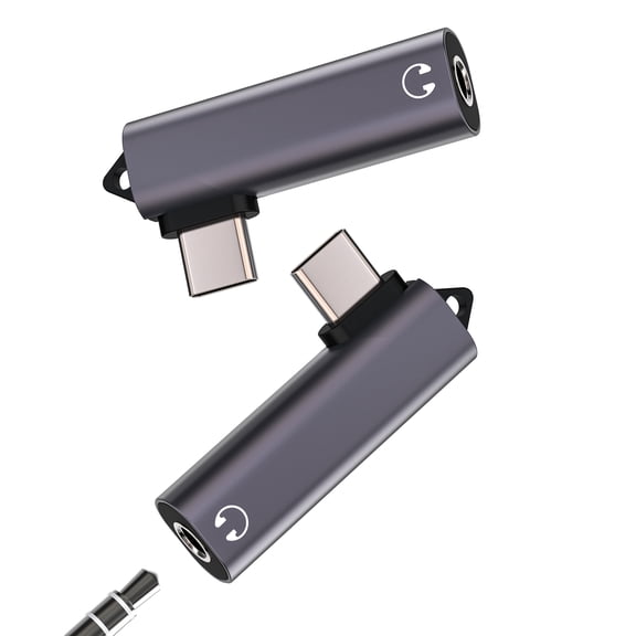 USB C Male to 3.5mm Headphone Jack Female Adapter(2 Pack)for iPhone 16 15 Pro Type C to Aux DAC Wired Audio Cable Dongle Compatible for Samsung Galaxy S25 S24 Android for Apple for iPad Car Connector