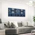 thumbnail image 3 of Hieng Western Bull Skull Wall Painting Posters and Prints Southwestern Aztec Picture Wall Decor Boys Girls Boho Tribal Canvas Wall Hieng for Living Room Bedroom Ethnic Bohemian, 3 of 6