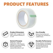 Pen+Gear Packaging Tape, Clear, 1.88 in x 55 Yard,1 Roll, Can Be Used for Shipping, Packaging, Sealling