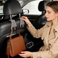 thumbnail image 5 of Back Seat Hanger Organizer for Rear Headrest Sturdy Universal Vehicle Storage Hook Decoration, 5 of 5