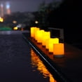 thumbnail image 6 of Merrynights Solar Candles Outdoor Waterproof, Rechargeable Candles, Solar Powered Flameless Candles for Outdoor, Lanterns, Sensor Only, Dusk to Dawn, Set of 2, 6 of 7
