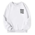 Children's Autumn and Winter Letter Printed Round Neck Long Sleeved