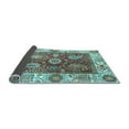 thumbnail image 2 of Ahgly Company Indoor Square Oriental Light Blue Traditional Area Rugs, 8' Square, 2 of 4