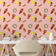 thumbnail image 3 of African Woman Peel & Stick Wallpaper, Ritual Objects Drums Patterns Traditional Elephant Savannah Vase Illustration, Self-Adhesive Living Room Kitchen Accent, 3 Sizes, Multicolor, by Ambesonne, 3 of 6