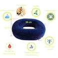 thumbnail image 5 of Cojín de asiento tipo donut Cojín para hemorroides de alta calidad fabricado con espuma viscoelástica, 5 of 5