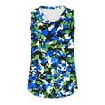 thumbnail image 5 of ZQUUVOU Tank Top For Women Boho Printed V-Neck Tops (D-Sky Blue,2XL), 5 of 5