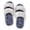Grey Floral, variant on Women's Fuzzy Open Toe Memory Foam Slippers Indoor Outdoor House Shoes