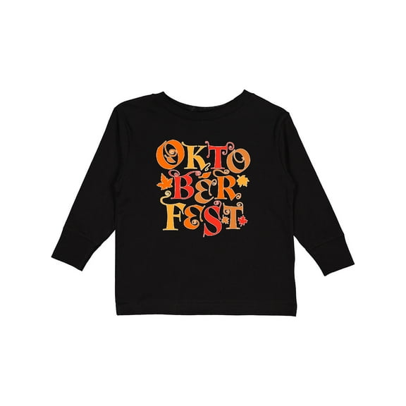 Inktastic Oktoberfest Fall Leaves Boys or Girls Long Sleeve Toddler T-Shirt