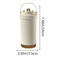 thumbnail image 3 of ufehgfjh 500ml Ceramic-Lined Double-Wall Coffee Cup with Straw - Portable Thermal Mug with Handle for Hot/Cold Drinks, 3 of 5