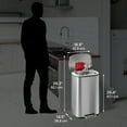 thumbnail image 7 of iTouchless SoftStep Stainless Steel Indoor Step Trash Can with Lid 13.2 Gallon Silver (PC13RSS), 7 of 7