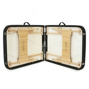 Saloniture Basic Portable Folding Massage Table - Black