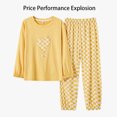 thumbnail image 1 of REDHOTYPE Pyjamas Femmes à Manches Longues avec Pantalons Longs Loungewear Doux Pj Set, 1 of 2