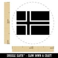 thumbnail image 2 of Norway Flag Self-Inking Rubber Stamp Ink Stamper - Pink Ink - Medium 1 Inch, 2 of 7