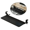 thumbnail image 3 of Large Keyboard Tray under Computer Table Clamp Mount Pull Out Platform Ergonomic adjustable Comfortable Stand Bracket for Laptop Black, 3 of 7