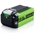 thumbnail image 3 of 2-Packs 29462 40V 8.0Ah Li-ion Battery Replacement for GreenWorks 40V Battery Lithium 29252 25312 25322 21242 27062 Compatible with GreenWorks 40V G-MAX Cordless Power Tools, 3 of 9