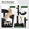 thumbnail image 4 of Árbol para Gatos Meecal Gigante 216 cm para Gatos Grandes con Rascador, 4 of 7