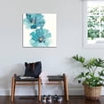 thumbnail image 3 of Art.com Teal Cosmos III Stretched Canvas Print Wall Art by Chris Paschke, 30" x 30", 3 of 4