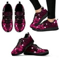 thumbnail image 1 of Zapatillas deportivas polinesias tribales moradas con hibisco para mujer, informales, planas, de malla transpirable, para otoño e invierno, para niñas., 1 of 6