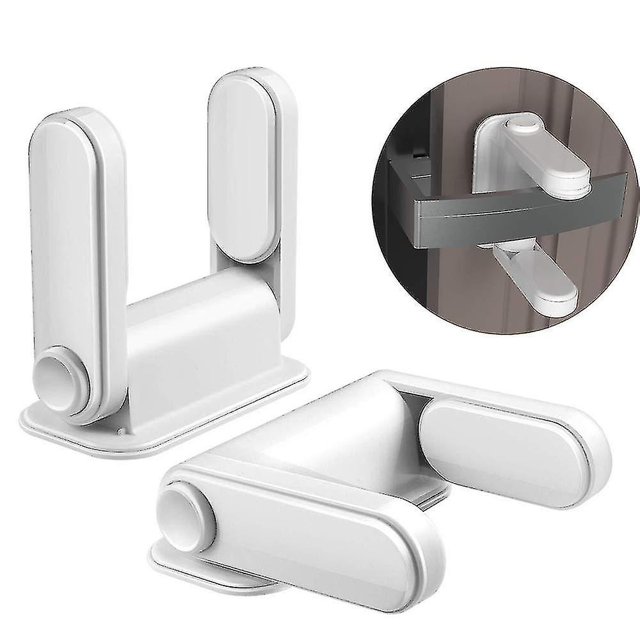 Ventana De Seguridad Para Niños, 2 Piezas, Ventana Giratoria Para Bebés, Seguridad Para Niños, Cerradura De Manija De Puerta Para Cerrar Puertas Y Ventanas.