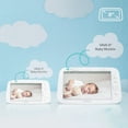 thumbnail image 5 of VAVA 8" 1080P HD Video Baby Monitor Split View, Night Vision, Zoom/Pan/Tilt, & 2-Way Audio, White, 5 of 9