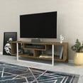thumbnail image 3 of Asal 47" Modern Metal Wood TV Stand for 55 inch TV Oud Oak White, 3 of 5