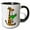 Black/White, variant on 3drose, Funny Cute Giraffe Drinking Margarita Cartoon, 11oz Mug
