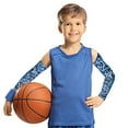 thumbnail image 3 of TELOLY Kids Arm Sleeves UV Sun Protection Cooling Arm Compression Sleeves,Outdoor Sport Breathable Elastic Ice Sleeve for Youth Boys Girls (7-12 Years), 3 of 7