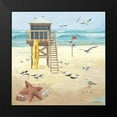 thumbnail image 2 of Phillips, Anita 12x12 Black Modern Framed Museum Art Print Titled - Lifeguard II, 2 of 5