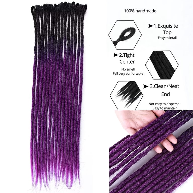 Benehair Dreadlock Extensions Full Head Pack Synthetic  display picture 2