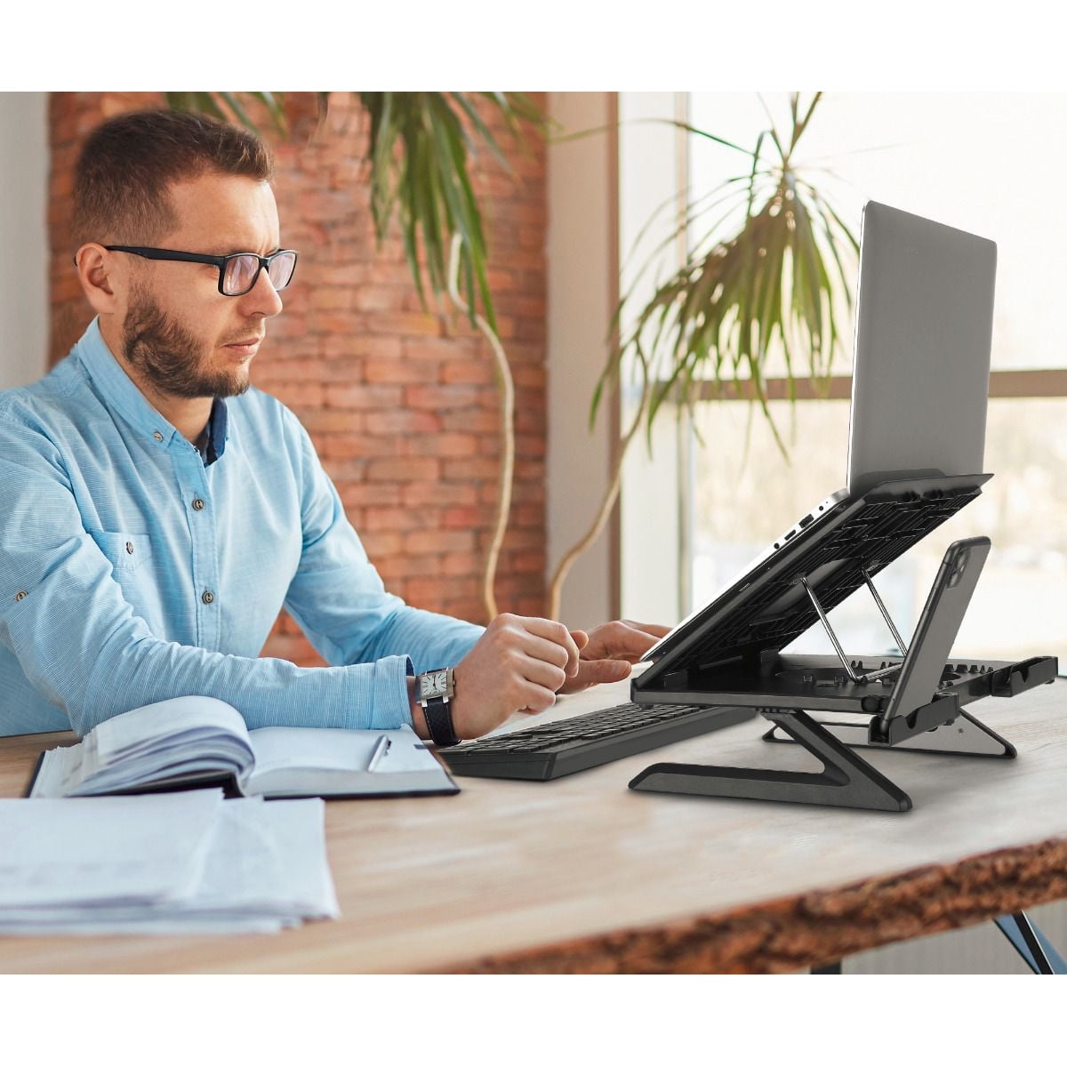 SIIG Adjustable Riser Stand Holder for Laptop up to 17"