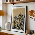 thumbnail image 5 of Beckon the Blue - Philadelphia Pennsylvania Photography Silhouette Abstract Floral Minimalist Botanical Nature Surrealism Black Framed Wall Art Print 5 x 7 inches, 5 of 8