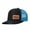 Black and blue, variant on UNDER NEW MANAGEMENT (SPEAK TO MY WIFE) Letter Leather Patch Color Block Trucker Hat Unisex Adjustable Cotton Breathable Fashion Cap for Travel Daily Wear