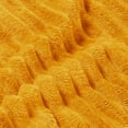 thumbnail image 5 of BEDELITE Fleece Blanket - 3D Ribbed Jacquard Yellow Throw Blanket Lightweight Warm Cozy Soft Fuzzy Blankets All Seasons Suitable 50x60 inches, 5 of 10