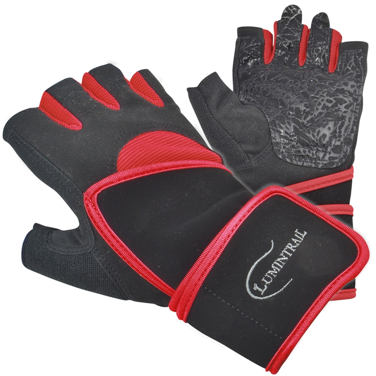 Unisex Half Finger Work Out Gloves Sport Weight Lifting Exercise Fitness Best 