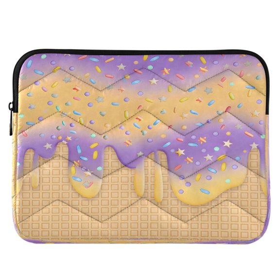 ALAZA Ice Cream Purple Pattern Laptop Sleeve Case for 13-14 Inch Computer Cover Bag Medium