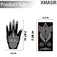 thumbnail image 5 of 16 Sheets Temporary Henna Tattoo Kit, Reusable Tattoo Stencils Sets Indian Arabi, 5 of 5
