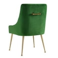 thumbnail image 3 of Beatrix Green Velvet Side Chair by TOV Furniture, 3 of 6