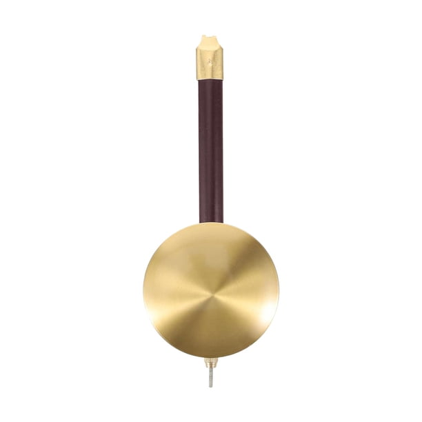 Péndulo de Metal para reloj, mecanismo de repuesto de péndulo de movimiento de reloj artesanal, reparación para reloj de péndulo, decoración del hogar Varilla Marrón Larga 20cm