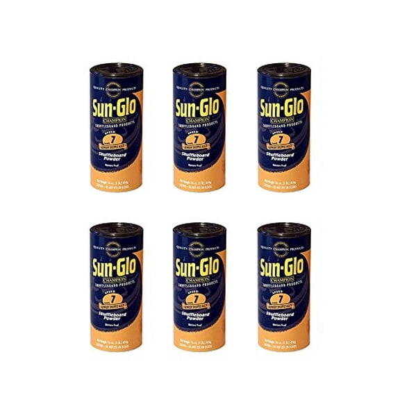 6 Pack - Sun-Glo #7 Speed Shuffleboard Powder Wax
