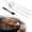 1pc, variant on 3 Way Grill Skewers - 14.7 Inch Stainless Steel BBQ Skewer with Push-Off Slider, Reusable Flat Grilling Skewers for Outdoor
