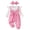 DZA-Pink, variant on TAmten Preemie Baby Girl Clothes Ruffled Sleeveless Romper Floral Dreesy Bodysuit Heaedband 2pcs Baby Girl Summer Clothes(Blue,12-18 Months)