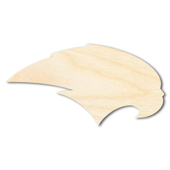 Unfinished Wood Hawk Mascot Shape 10" / 1/4"
