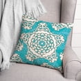 thumbnail image 3 of Creative Products Large Bright Blue Cream Star Pattern 20x20 Indoor / Outdoor Pillow, 3 of 3