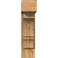 thumbnail image 2 of Ekena Millwork 8"W x 24"D x 32"H Balboa Block Rough Sawn Bracket w/ Offset Brace, Western Red Cedar, 2 of 25