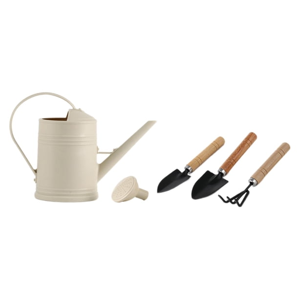 Regadera de boca larga Regadera de jardín 2L Herramientas de jardinería de gran capacidad Regadera de jardín para planta de riego al aire libre Beige