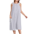 thumbnail image 2 of Mifsaly Womens Wearable Shower Wrap Towel Robe Knee Length Absorbent Spa Bathrobe with Straps Button Down Sleepwear Gray,Free Size, 2 of 6