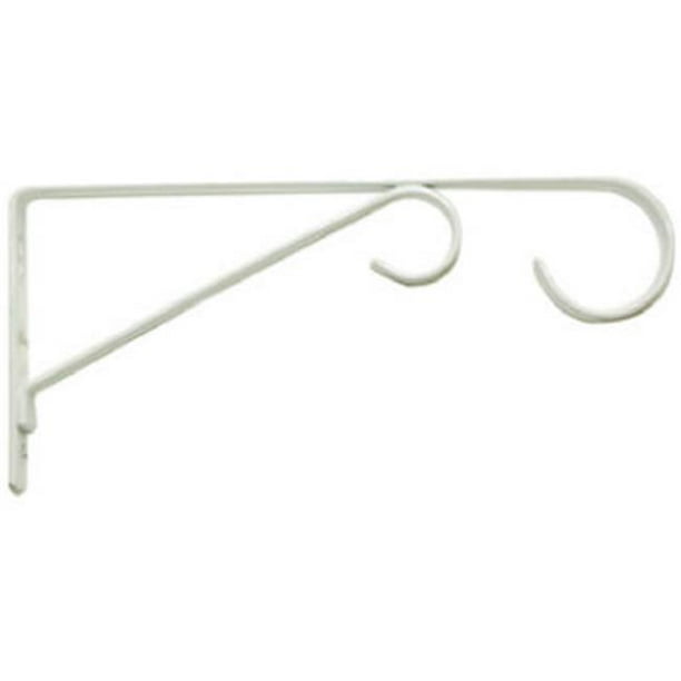 Hanging Plant Bracket, White, 9", Panacea, 85592D